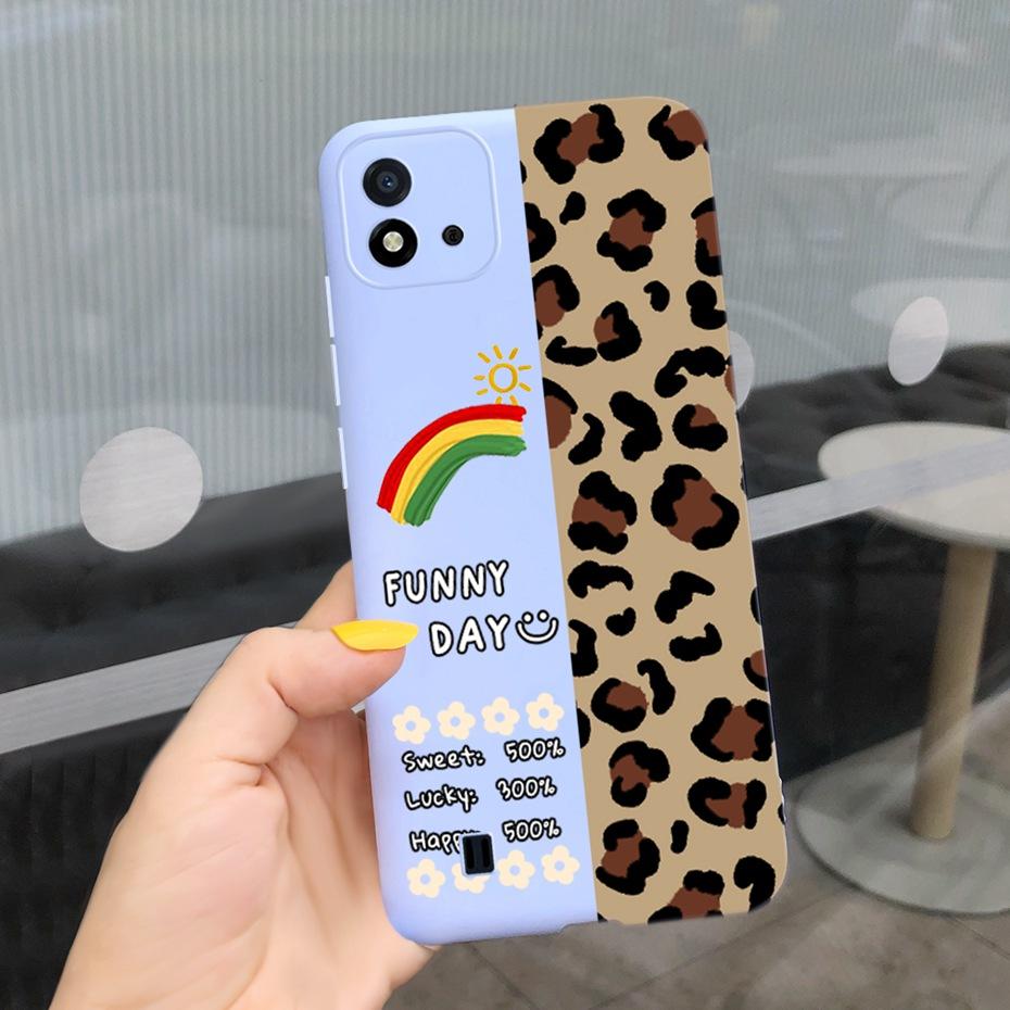 Lovely Pattern Phone Case For Realme C11 2021 C 11 2020 RMX2185 Macaroon Silicone Soft Cases Cover For Realme C11 (2021) RMX3231