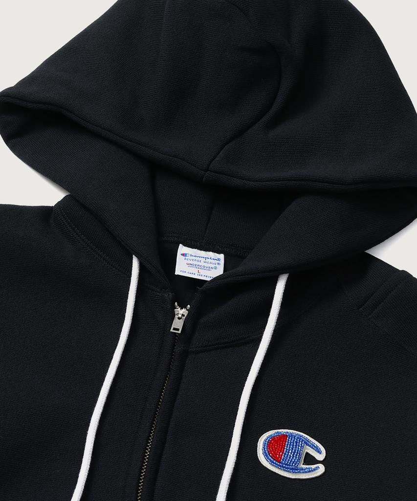 Champion X Undercover Reverse Weave Structured Zip-Up Hoodie Black