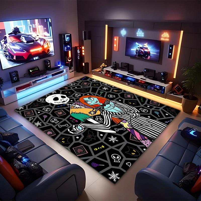 1PC The Nightmare Before Christmas Rug - home decoration Carpet For Living Room Bedroom Flooring Computer Chair Area Rug