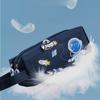 Space astronaut portable pencil case cute cartoon kids stationery bag large capacity storage bag school studen canvas pencil bag