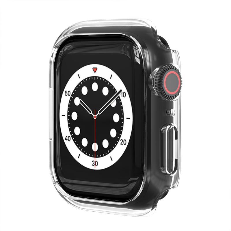Cover For Apple Watch Case 6 Se 4 3 44mm 40mm 42mm 38mm Accessories PC Screen Protector Bumper iWatch Series 7 8 41mm 45mm Case