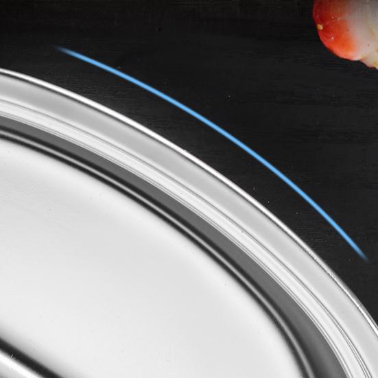 Dinner Plate Eco-friendly Rust-proof Stainless Steel Separate Baby Food Plate for Home