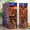 Book Nook Miniaturhaus - Blaue Stadt am Jangtsekiang