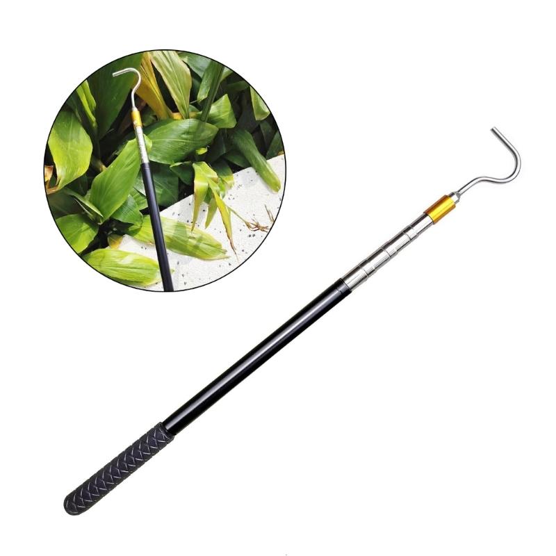 Portable Awning Opening Rod Snake Handling Tool Stainless Steel Pull Rod Heavy Duty Catcher Telescoping Poles Enduring