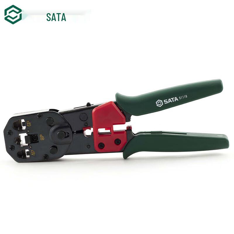 SATA 91119 Multi-Functional Network Crimping Pliers 8 inch