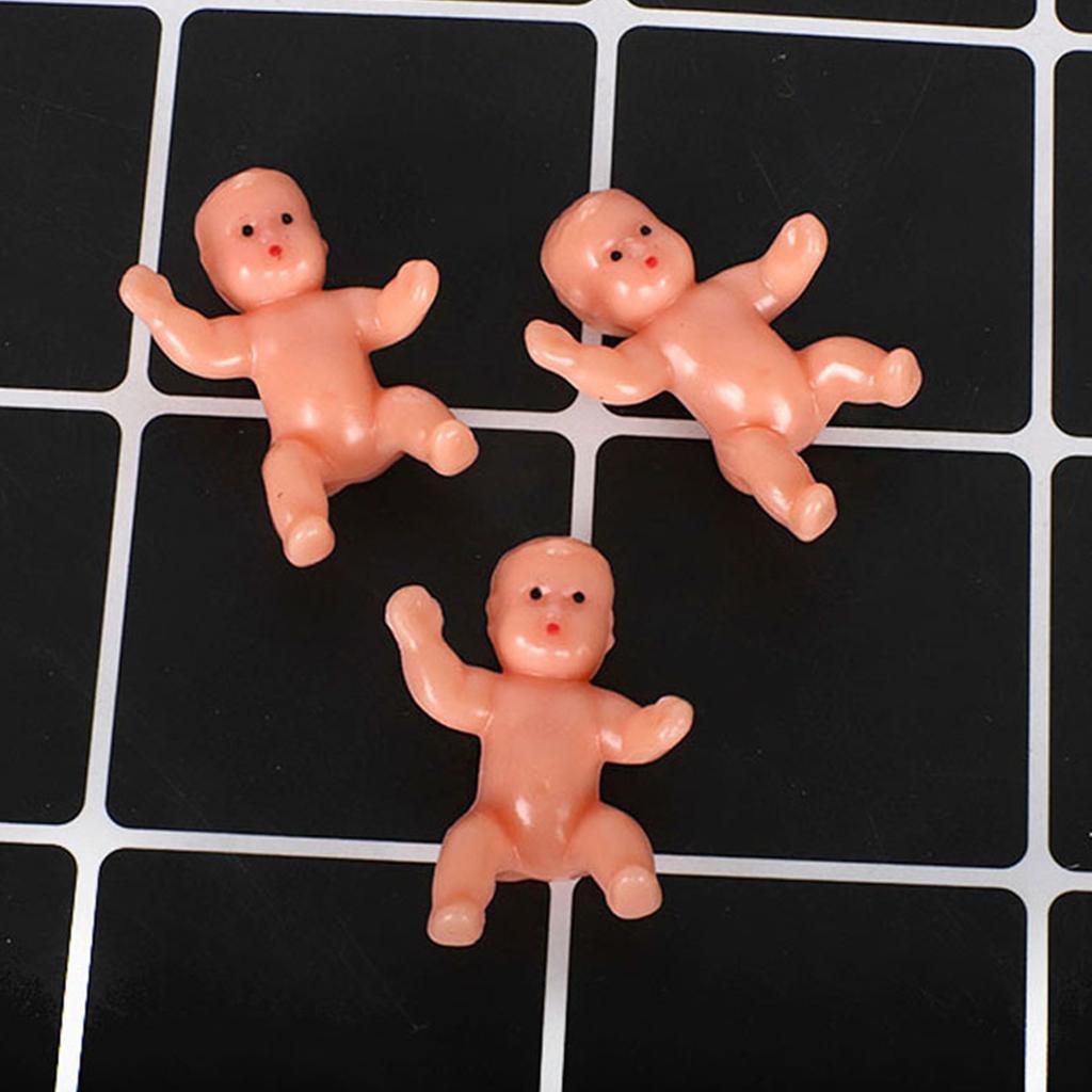 10PCS Mini Baby Action Figure Pretend for Play Ornament Hobby Collection Figurin
