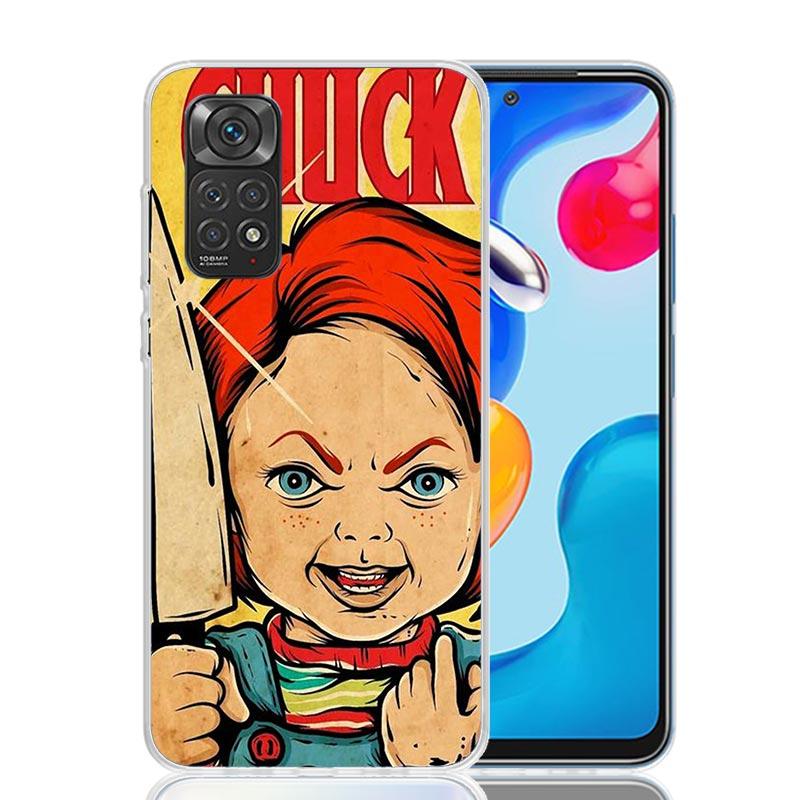 Chucky Child's Play Phone Case For Xiaomi Redmi Note 15 14 13 12S 12 Pro Plus 11S 11E 11 11T 10S 10 Art Soft Pattern Cover Redmi