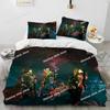 3D Deep Rock Galactic Game DRG Bedding Set Printed Single Comforter Quilt Duvet Cover Pillow Case 3 Pieces Sets Kids Adult Size