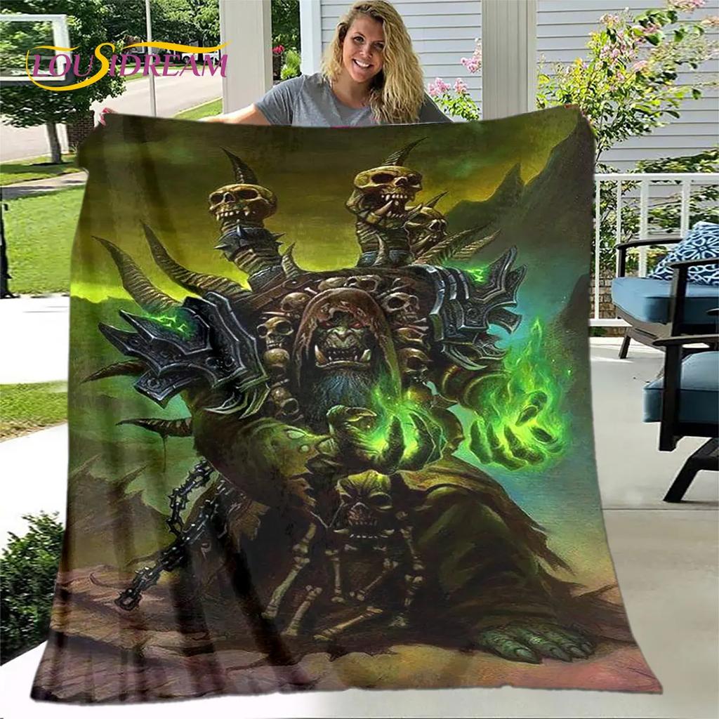 WOW, World of Warcraft Game Gamer Soft Plush Blanket,Flannel Blanket Throw Blanket for Living Room Bedroom Bed Sofa Picnic Cover