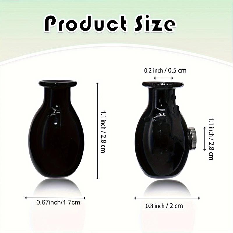 1PC Vase Magnet Mini Fridge Magnetic Vase Home Decoration Glass Refrigerator Sticker 3D 28x17mm