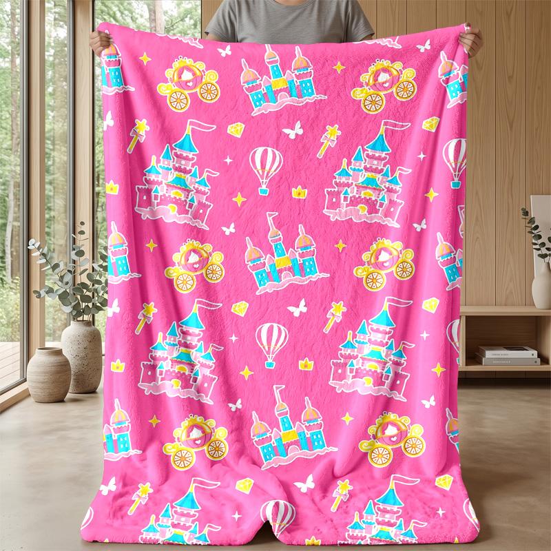 Fairy Rainbow Magic Theme blanket Lightweight Warm Flannel Blanket Decorative Throw Blanket for Home Decoration