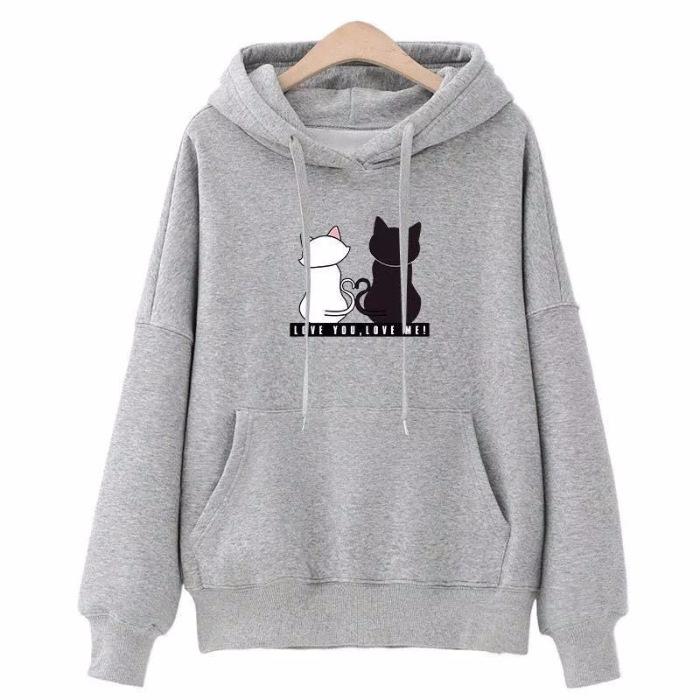 Stylish Loose Printed Top Casual Simple Comfortable Hoodies Sweatshirts Women’s