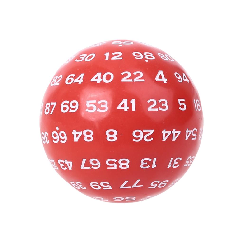 Dado Poliedro de 100 Lados D100 Dados Acrílicos Multilaterais Acessórios para Jogo de RPG Jogo de Tabuleiro de Mesa Bar Clube Jogo de Mesa