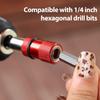 1/6x Hex Shank Magnetic Screwdriver Bit Holder Adjustable Screw Depth Extension Bar 1/4 Inch Power Drill DIY Tool Quick Release