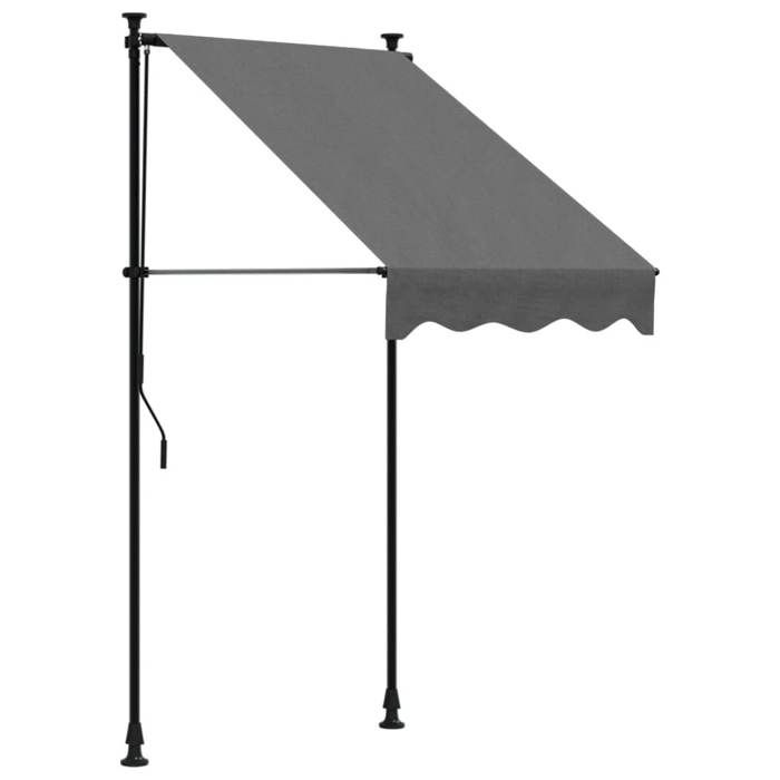 VidaXL Retractable Awning, Awning with Adjustable Height, Balcony Sun Canopy, Garden Terrace Patio Awning, 368736