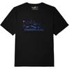Timberland Tricou Casual Confortabil cu Gât Rotund și Mânecă Scurtă, Imprimat cu Model de Litere, Top Unisex Negru A27YF-001
