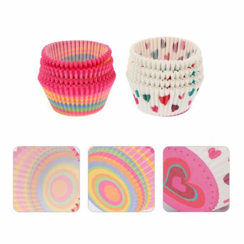 KESYOO Muffin Cups, Side Dish Cups, Lunch Box Cups, Pack of 400, Muffin Pans, Baking Cups, Paper, Heat-Resistant, Oil-Resistant, Cake Cups, Peeling an