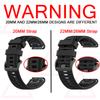 26 20 22 MM Watchband For Garmin Fenix 6 6X Pro 5 5S 5X Plus 3HR Fenix7 Fenix 8 Silicone QuickFit Watch Easyfit Wrist Band Strap