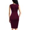 Color Sleeveless Sequin Splicing Slim Fit Split Party Dress Dress, Women's Dress