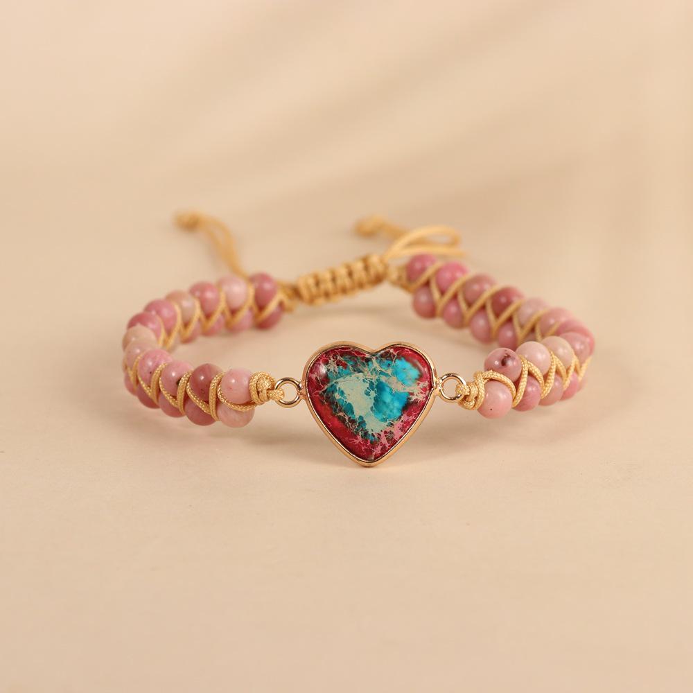 Double-Layer Heart Charm Friendship Bracelet