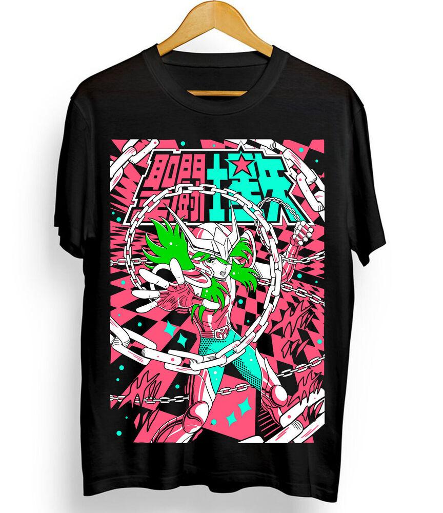 Andromeda Shun T-Shirt Saint Seiya,Ikki,Sienna,Nero,Cosmo,Anime Shirt All Size