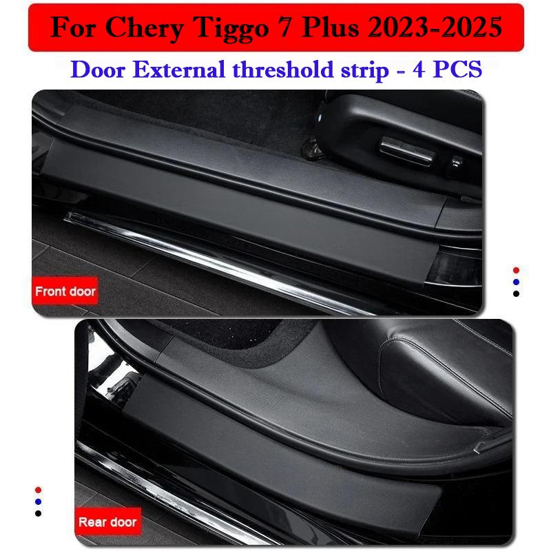 Pour Chery Tiggo 7 Plus 2026 2026 2026 Autocollant de Seuil de Porte de Voiture Bande de Seuil Protectrice Film Protecteur Anti-Rayures Saleté