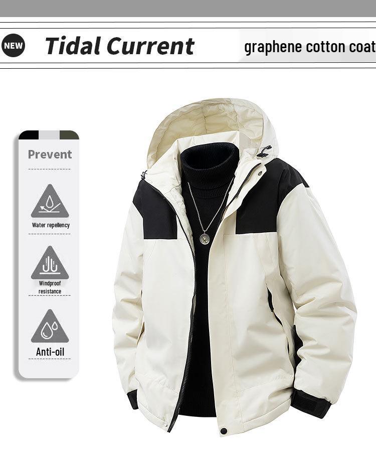 2026 Winter Men's Hooded Thick Puffer Jacket: Trendy Korean-Style Outerwear, Warm and Loose Fit
