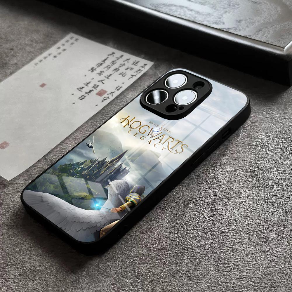 H-Hogwartss Legacy Handyhülle Für IPhone 17 16 Pro Max 15 Plus 14 Pro 12 11 13 Mini X XR XS Max SE Glasabdeckung