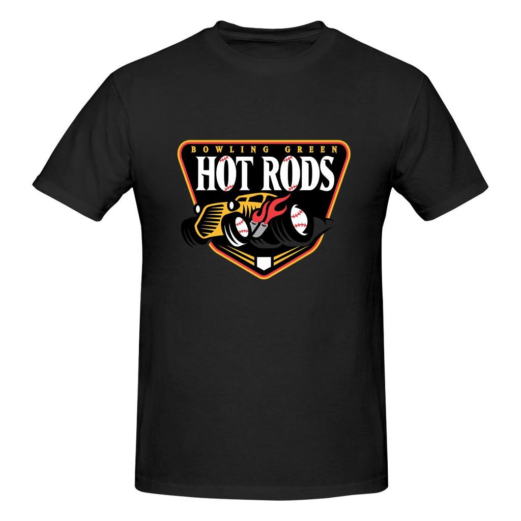 The Bowling Green Hot Rods 2 Home Tshirt Youthful Feeling Reinforced Collar Basic Tee