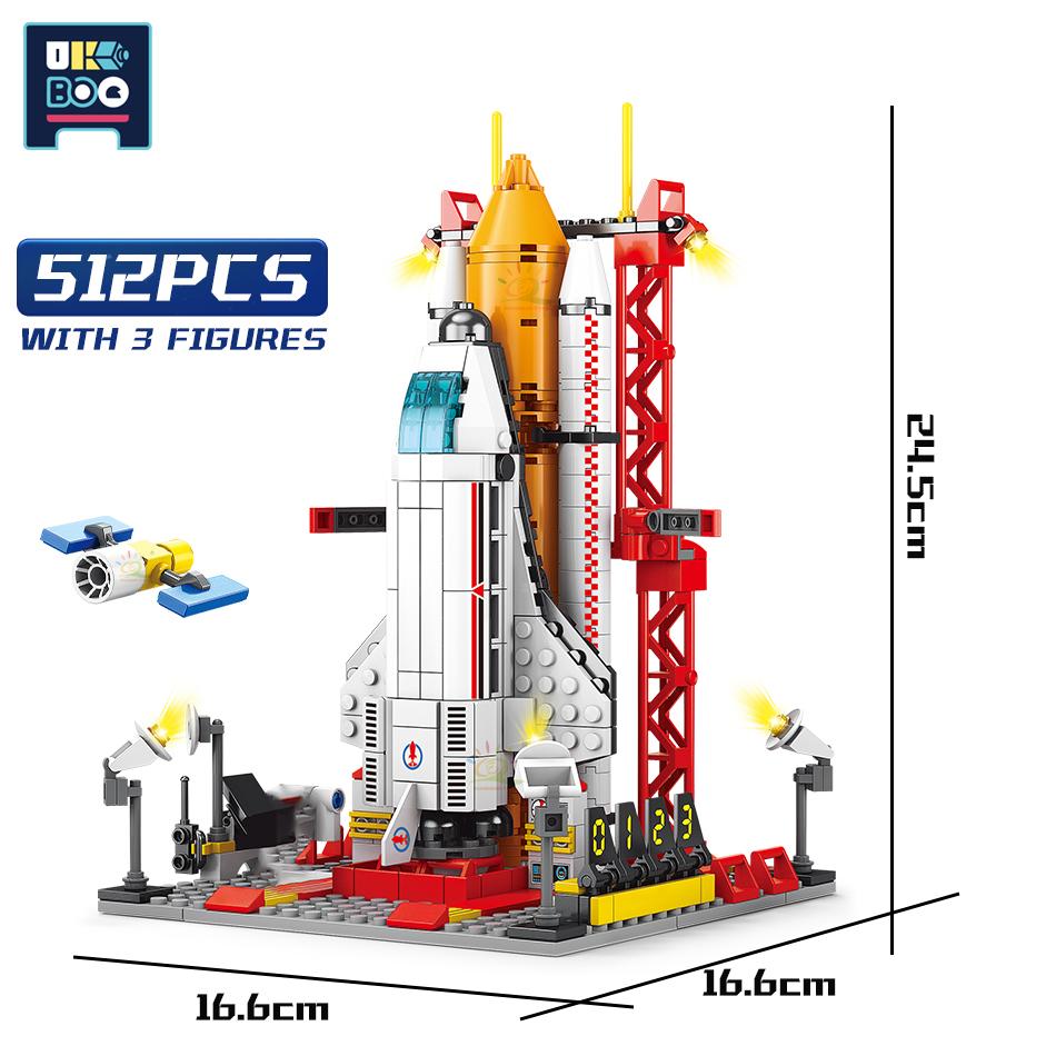 UKBOO Aviation Series Space Shuttle Aerospace Spaceship Carrier Rocket Building Blocks City Classic Model Bricks Childrens