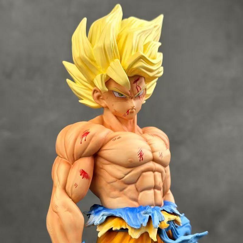 Anime Dragon Ball Figures 28cm Standing Posture Goku Action Figure Statue Doll Model Toys Kids Birthday Decoration Gifts