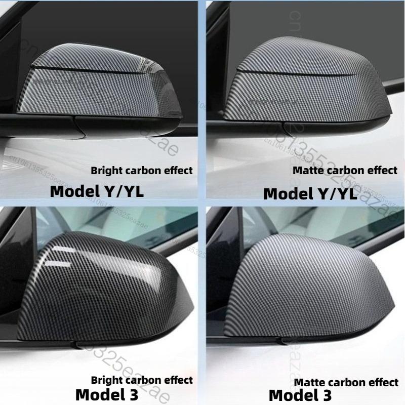 For Tesla Model YL Y Juniper 3 Highland 2026 Scratch-Resistant Smooth Rounded Edges Protective Car Rearview Mirror Decoration