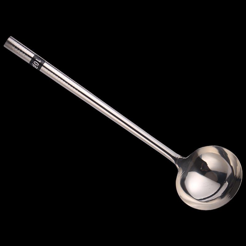 Stainless Steel Long-handled Large Chef's Wok, Thickened Strainer, Spatula, Rice Spoon, Special Serving Spoon for Canteens