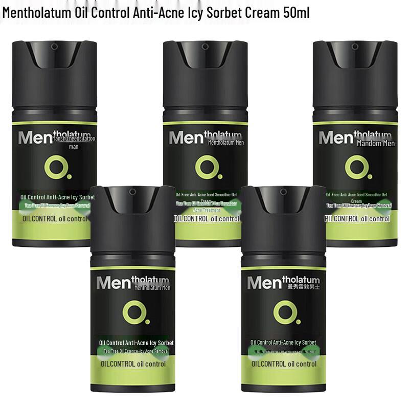 Mentholatum Oil Control Anti-Acne Ice Cream Gel 50ml (5-Pack)