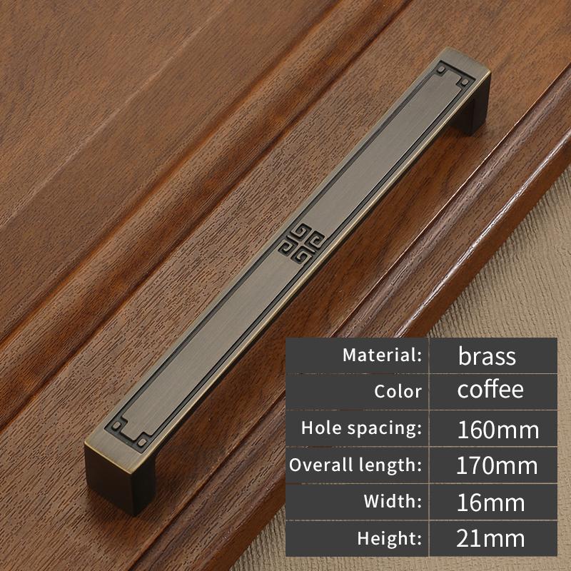 High-end Solid Brass Cabinet Door Handles Bedside Table Cabinet Wardrobe Wine Cabinet Pull Drawer Knob and Furniture Hardware