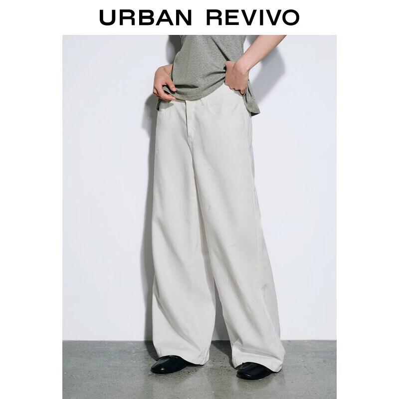 UR2026 Women s Bow Embroidery Denim Casual Pants 25