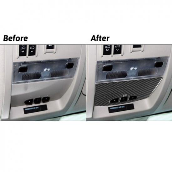 Carbon Fiber Overhead Console Cover Trim For Tahoe/Yukon/Silverado/Sierra