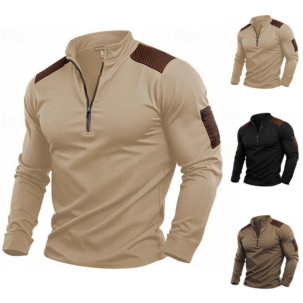 Mens Cowboy Classic Vintage Graphic Western Long Sleeve Half Zip Pullover Retro Warmer Sweatshirts