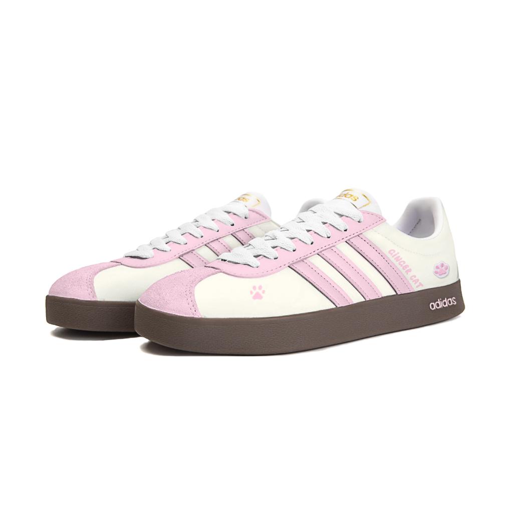 adidas VL COURT 2.0 Starlight Manufacturing, Rice Candy Sweetheart Slip Resistant Cushioning Abrasion Resistant ID6015(Team914- )
