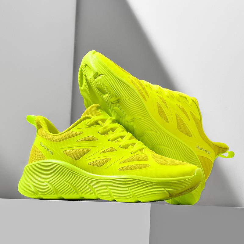 Running Shoes Men's and Women's Professional Cloud Lightweight Shock Absorption Breathable Marathon Jogging Shoes Soft Sole Skipping Rope Summer S