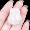 Amethyst Tiger Eye Owl Mini Ornament - Crystal Agate Carved Animal Decor
