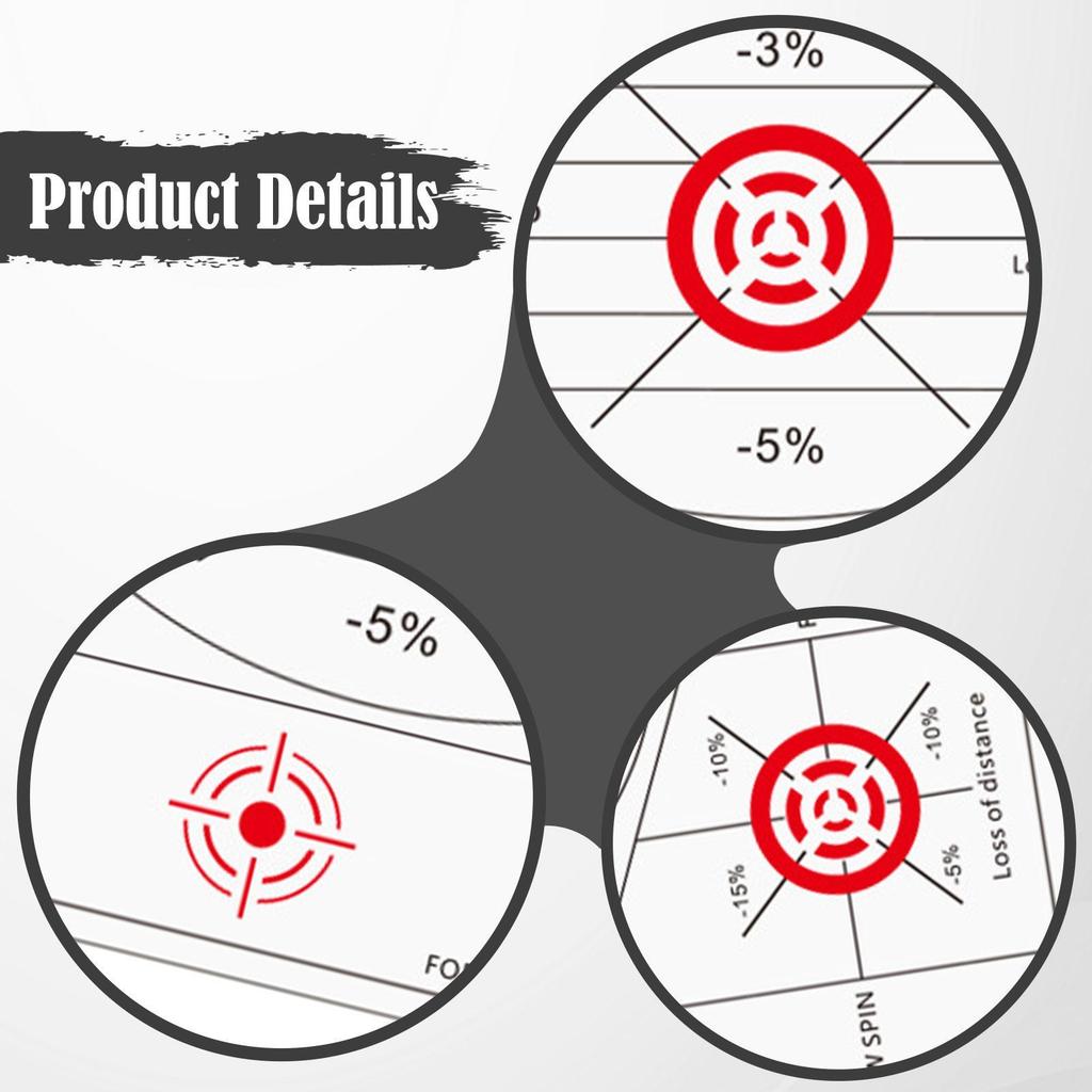 60 Pieces Golf Impact Tape Improve Swing Accuracy Consistency Analysis Equipment, Golf Accessories, Golf Stickers Training Aid