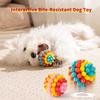 Indestructible Dog Chew Toy/TPR Bite-Material/Vibrant Colors/Chewable Teething Toy for Dog/Soft Training Ball for Aggressive Chewer