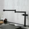 Kitchen Faucet Solid Brass Crane For Kitchen Deck Mounted Sink Mixer Foldable Nickel Brushed/Gold/Chrome/ORB/Black