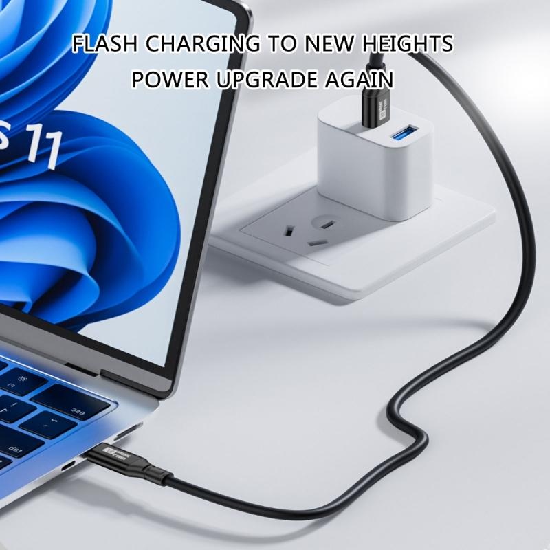 Hochgeschwindigkeits-USB-C-Ladekabel 100W Power Delivery 20Gbps Datenübertragungsgeschwindigkeit Unterstützt 8K60Hz Videoübertragung