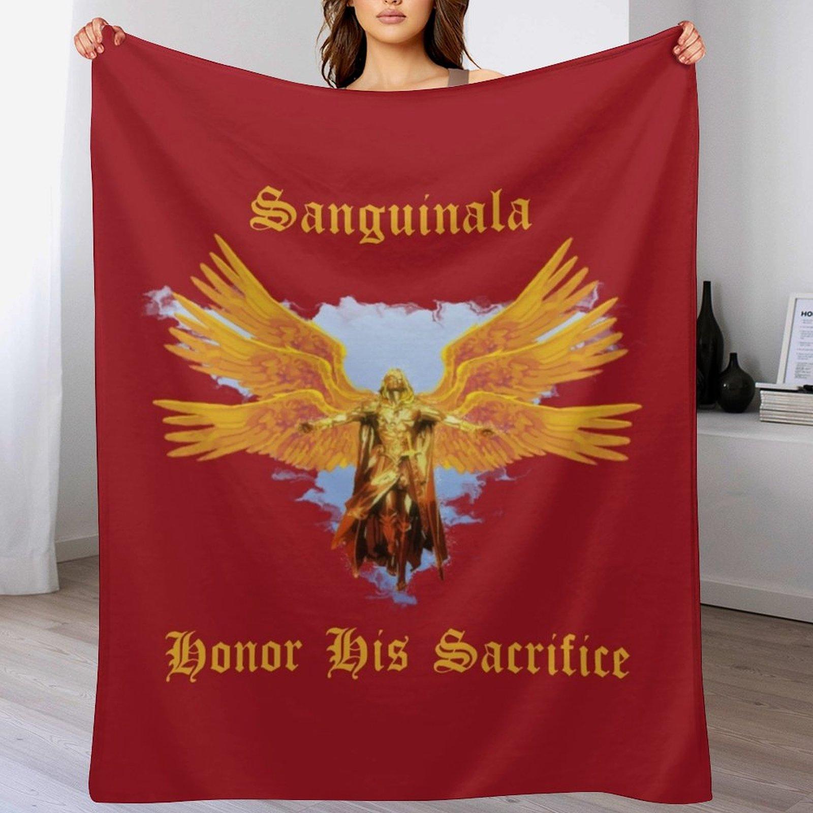 

Sanguinala Honor His Sacrifice Throw Blanket Cozy Microfiber Throw Blanket for Home Bedroom 102x76cm(40x30in)