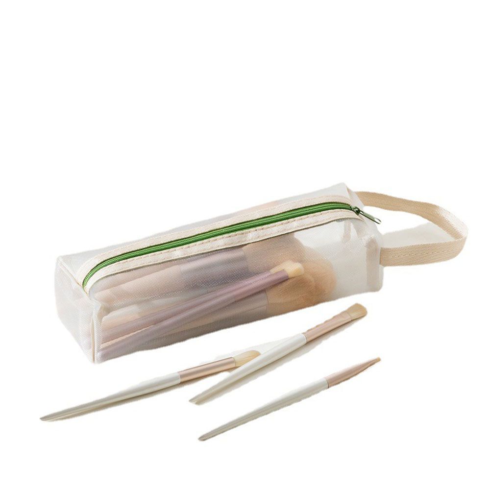 Zipper Storage bag Makeup Brushes Mesh Makeup Bags Cosmetic Bag Make Up Box Toiletry bags