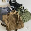 Japanese Commuter Canvas Messenger Bag - Unisex Handmade Thickened Cotton Handbag