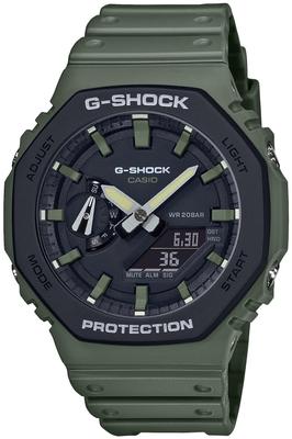 Casio Utility Color Watch with Carbon Core Guard Green G-Shock Structure, GA-2110SU-3AJF, Men's,