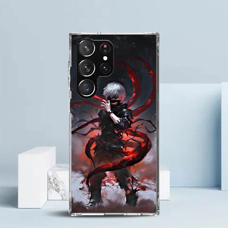 G-Ghoul Tokyo Kaneki Ken Phone Case For Samsung Galaxy S24 S25 Edge S26 Ultra S22 S23 Plus S21 + S20 FE Soft TPU Back Cover Gala